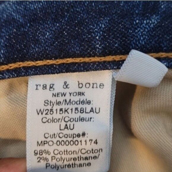 Rag and Bone Lau Flared Legs With Slits and Raw Trim - Picture 8 of 8